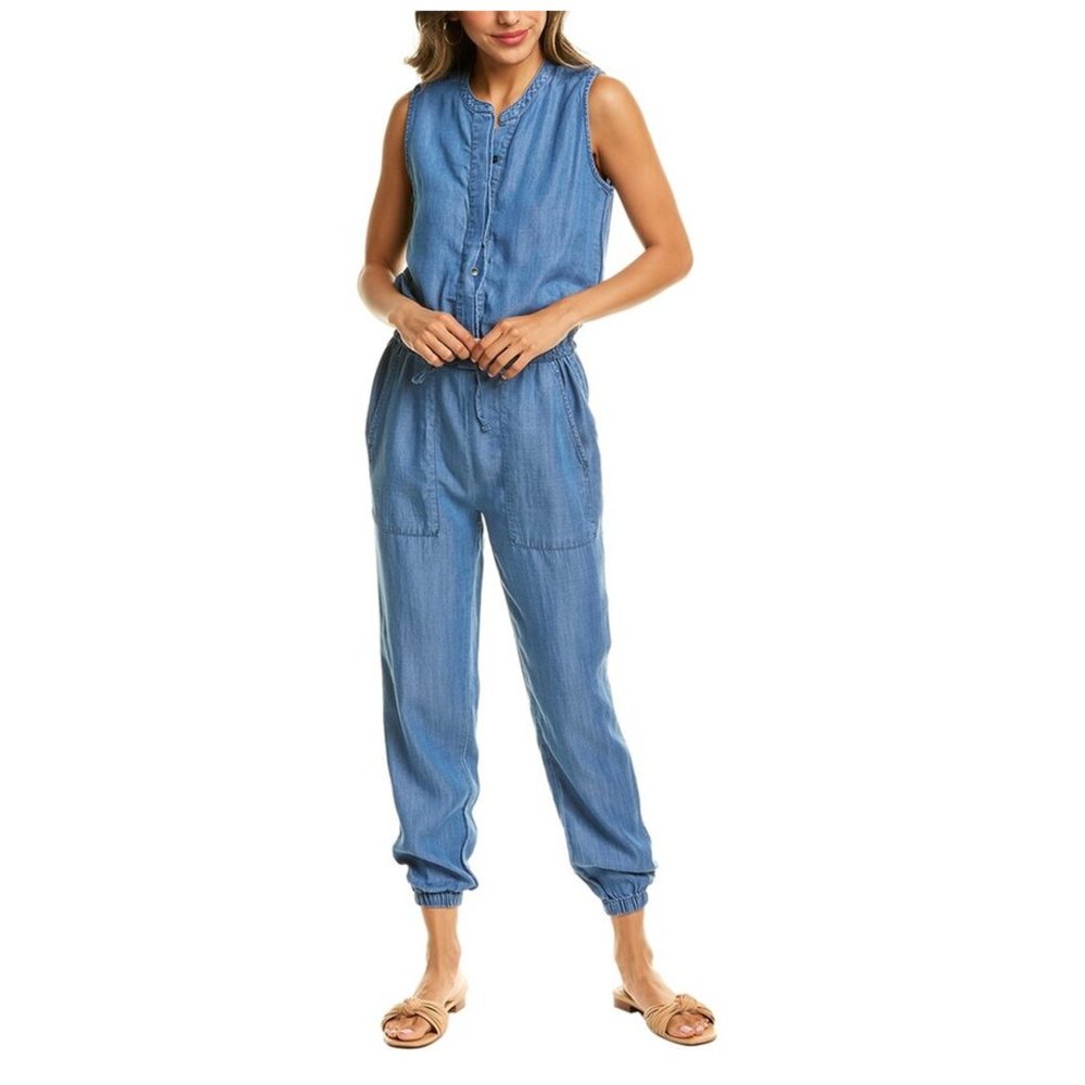 Splendid Collection Brook Blue Chambray Jumpsuit, size small